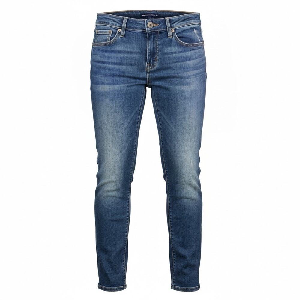 Retro American Eagle Super Stretch Skinny Jeans Size 4 Low Rise Y2K Indie A273